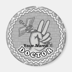 Imán Médico de paz de Caduceus