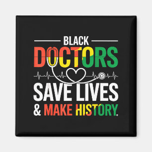 Imán Médicos negros salvan vidas Mes de la historia neg