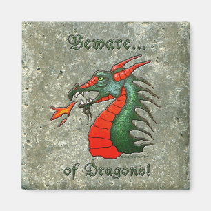 Imán Medieval guárdese de los dragones