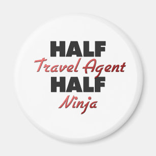 Imán Medio agente de viajes medio Ninja