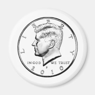 IMÁN MEDIO DÓLAR DE COLOR