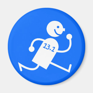 Imán Medio maratón divertido