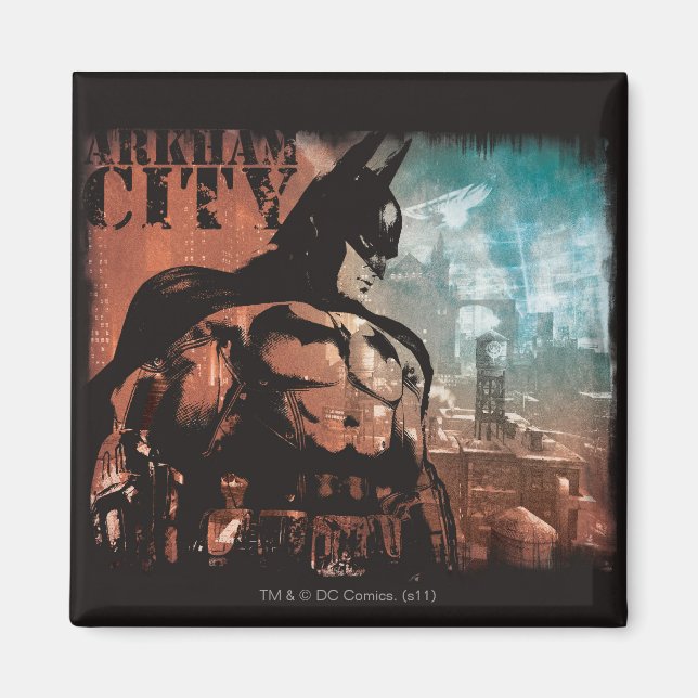 Imán Medios mixtos de Arkham City Batman (Frente)