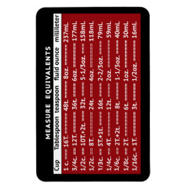 Imán Medir Equivalentes MCM Refrigerador Rojo Magnet