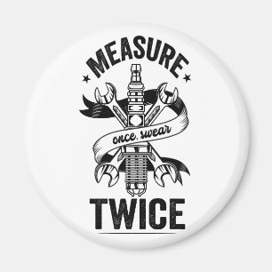 Imán Medir una vez Swear dos veces Funny Mechanage Vint