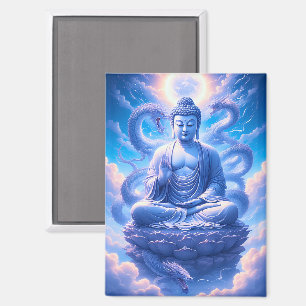 Imán Meditación del Buda Dragón Místico