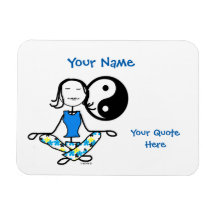 Meditación Karma Fridge Magnet