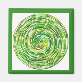 Imán Meditación verde