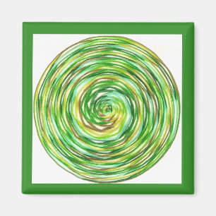 Imán Meditación verde