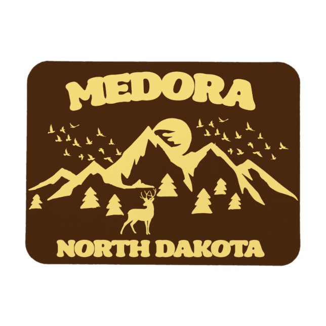 Imán Medora, Dakota del Norte (Horizontal)