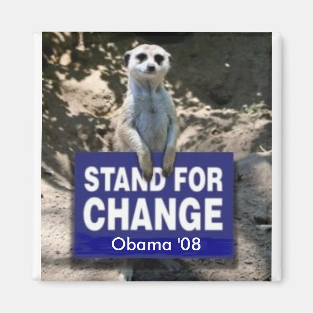 Imán Meerkat 4 Obama (Frente)