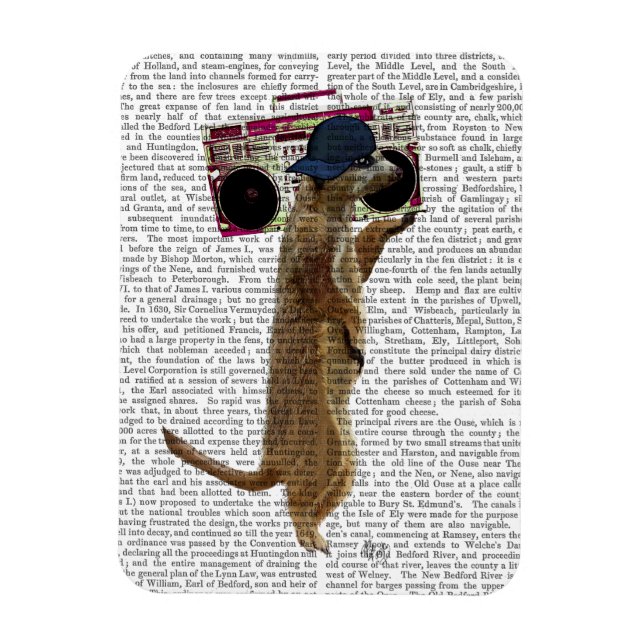 Imán Meerkat con caja de boom Getto Blaster 2 (Vertical)
