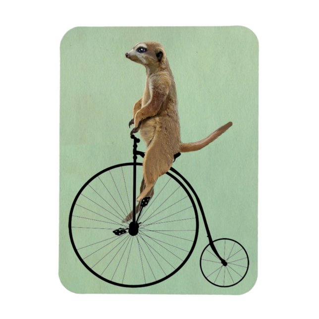Imán Meerkat en Black Penny Farthing 2 (Vertical)
