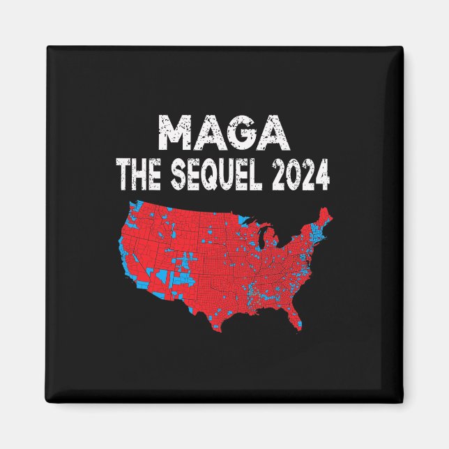 Imán Mega el mapa electoral del presidente Trump 2024 (Frente)