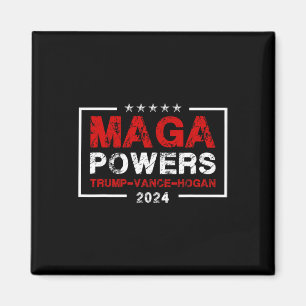 Imán Mega Potencias Trump Vance Hogan 2024 Funny patrió