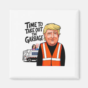 Imán Mega Trump Camión De Garganta Tiempo Para Sacar La
