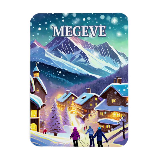 Imán Megève : Élégance Alpine et Prestige Hivernal (Vertical)