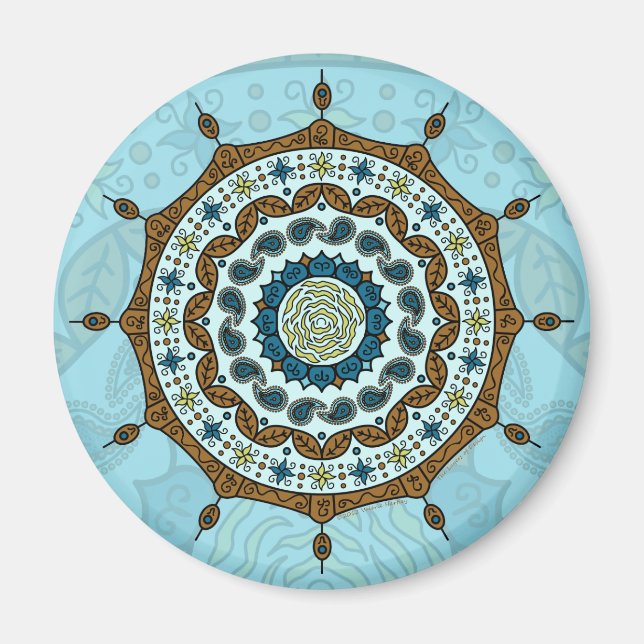 Imán Mehndi Fantasy Copper Magnet (Frente)