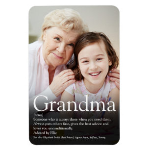 Imán Mejor Abuela, Definición de Abuela Foto
