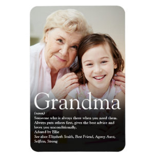 Imán Mejor Abuela, Definición de Abuela Foto