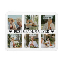 Mejor Abuela del Mundo Foto Collage – Regalo con C