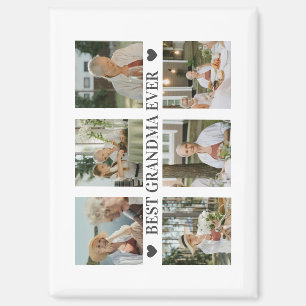 Imán Mejor Abuela del Mundo Foto Collage – Regalo con C