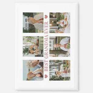 Imán Mejor Abuela del Mundo Foto Collage – Regalo con C