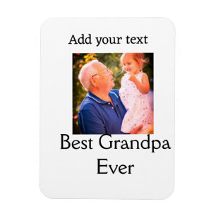 Imán Mejor abuelo, abuelo, abuelo... foto de regalo tex