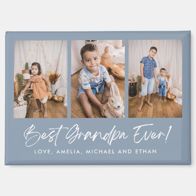 Imán Mejor Abuelo Azul Hasta Tres Magnates Fotográficos (Anverso)