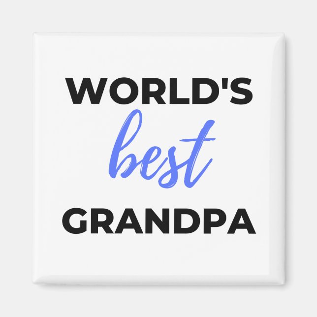 Imán Mejor abuelo del mundo (Frente)