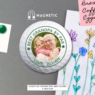Imán Mejor ABUELO POR PAR Foto Personalizada para Golfi