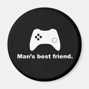Imán Mejor Amigo del Hombre, divertida impronta de game