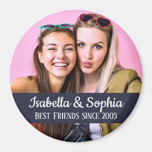 Imán Mejor amigo para siempre foto moderna de BFF