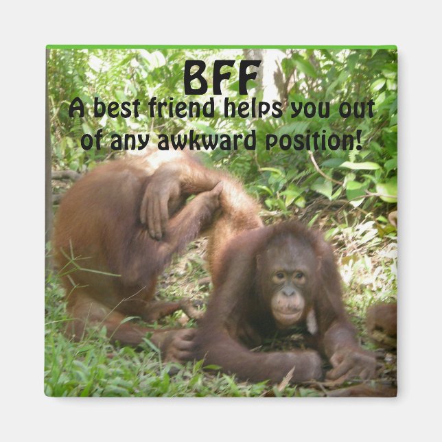 Imán Mejor Amigos de BFF para siempre (Frente)