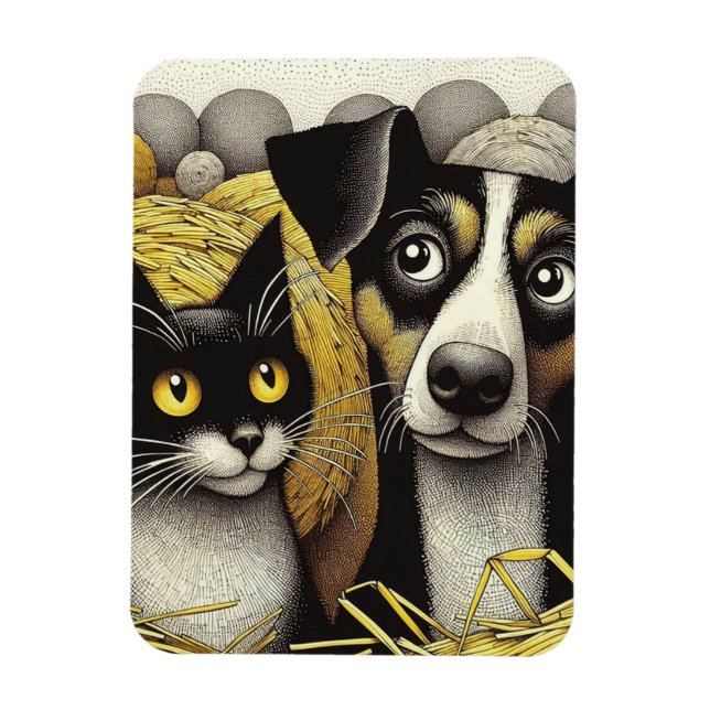 Imán Mejor Amigos Para Siempre: Un Dúo Positivamente Ad (Vertical)