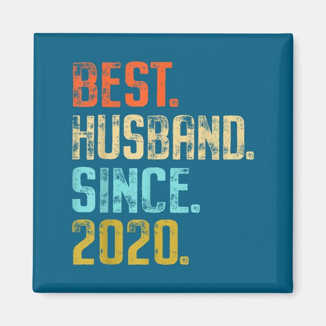 Imán Mejor Año Esposo Desde 2020 5 Boda (Frente)