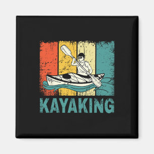 Imán Mejor Arte De Kayak Para Hombres Mujeres Pescando