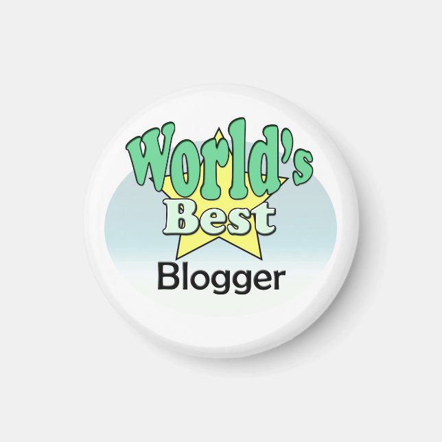 Imán Mejor blogger del mundo (Frente)