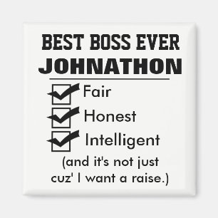 Imán Mejor Boss divertido nunca