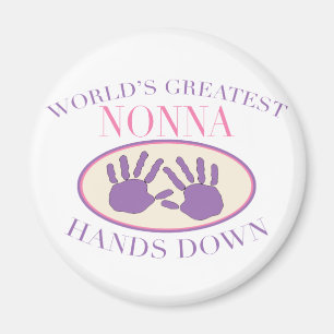 Imán Mejor camiseta de Nonna Hands Down
