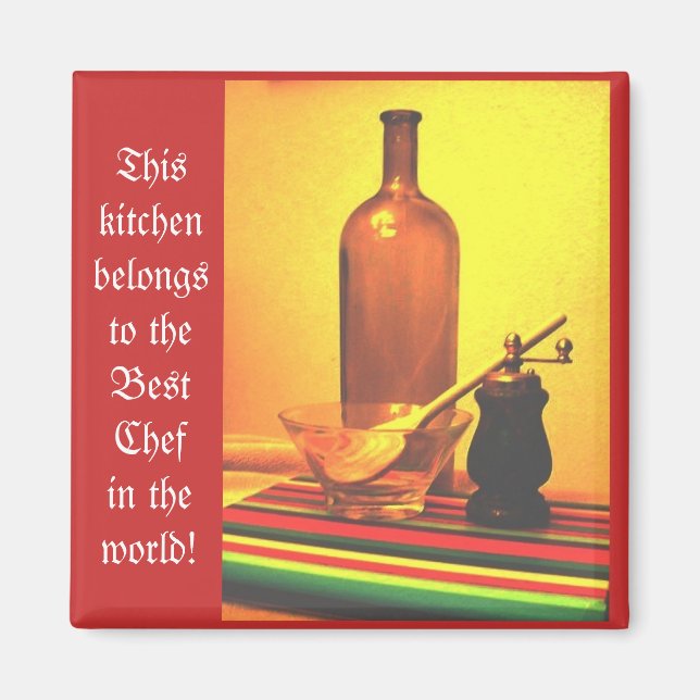 Imán Mejor Chef del mundo (Frente)