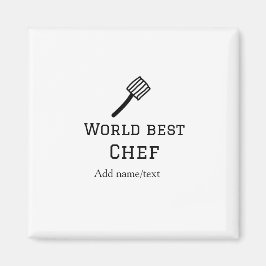 Imán Mejor chef del mundo añadir nombre de la cocina de
