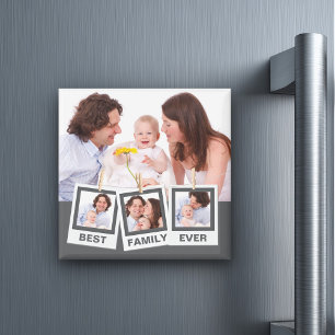 Imán Mejor Collage de Fotos Personalizado para Familia