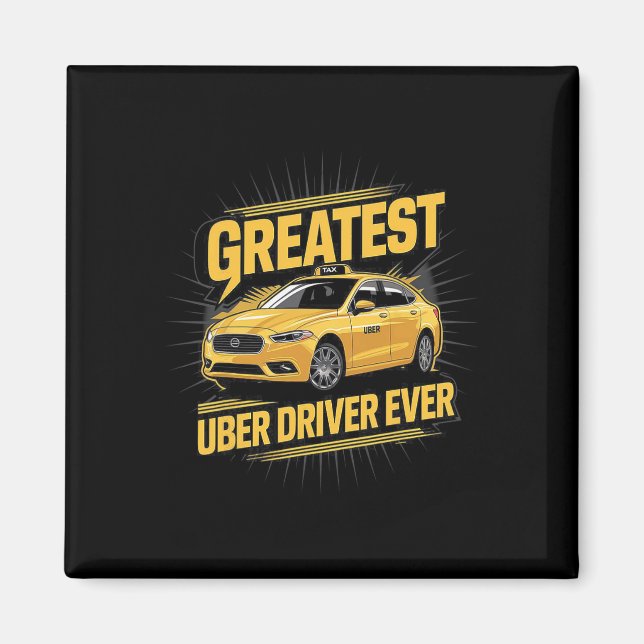 Imán Mejor Conductor Uber Cada Vez Más Funny 1 (Frente)
