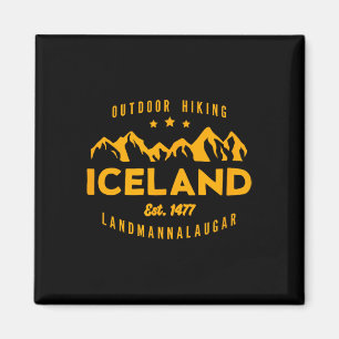 Imán Mejor Cool Islandia Islandia Senderismo Landmannal