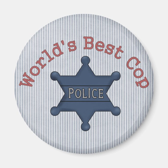 Imán Mejor Cop del Mundo (Frente)