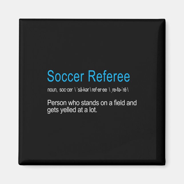 Imán Mejor definición de árbitro de fútbol divertidísim (Frente)