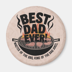 Imán Mejor diseño de barbacoa de papá - Rey del asador