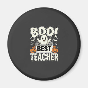 Imán Mejor diseño de fantasma de Halloween para maestro