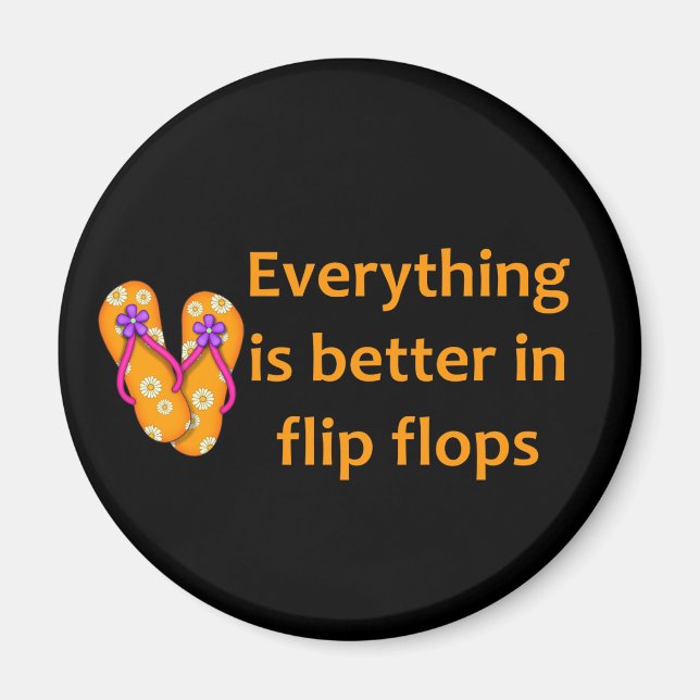 Imán Mejor en Flip Flops (Frente)